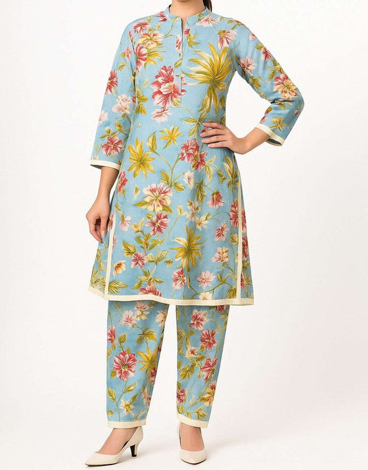 Elegant Leaves (Blue)